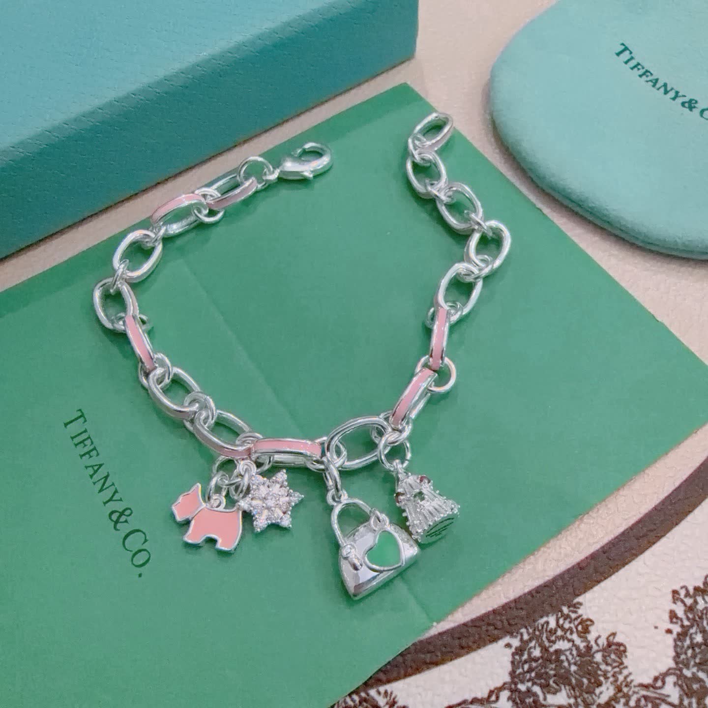 Tiffany & Co. Sterling Silver Charm Bracelet